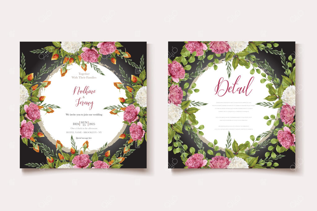 قاب و الگوهای حلقه گل‌های عجیب و غریب