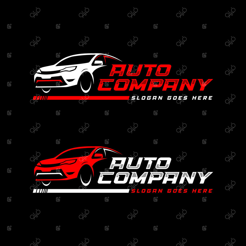 طراحی انتزاعی لوگوی شرکت خودروسازی