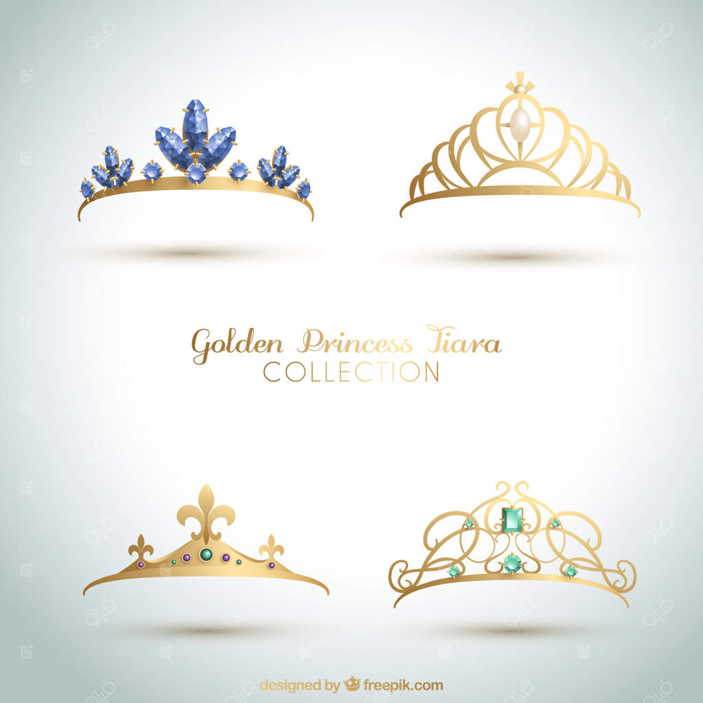 مجموعه‌ای از تاج‌های شیک شاهزادگان