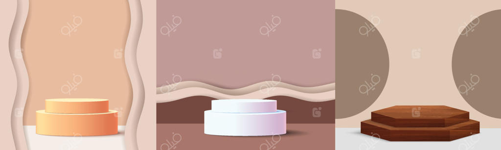 استند مینیمالیستی پودیوم: طراحی مدرن و سه‌بعدی برای نمایش محصول