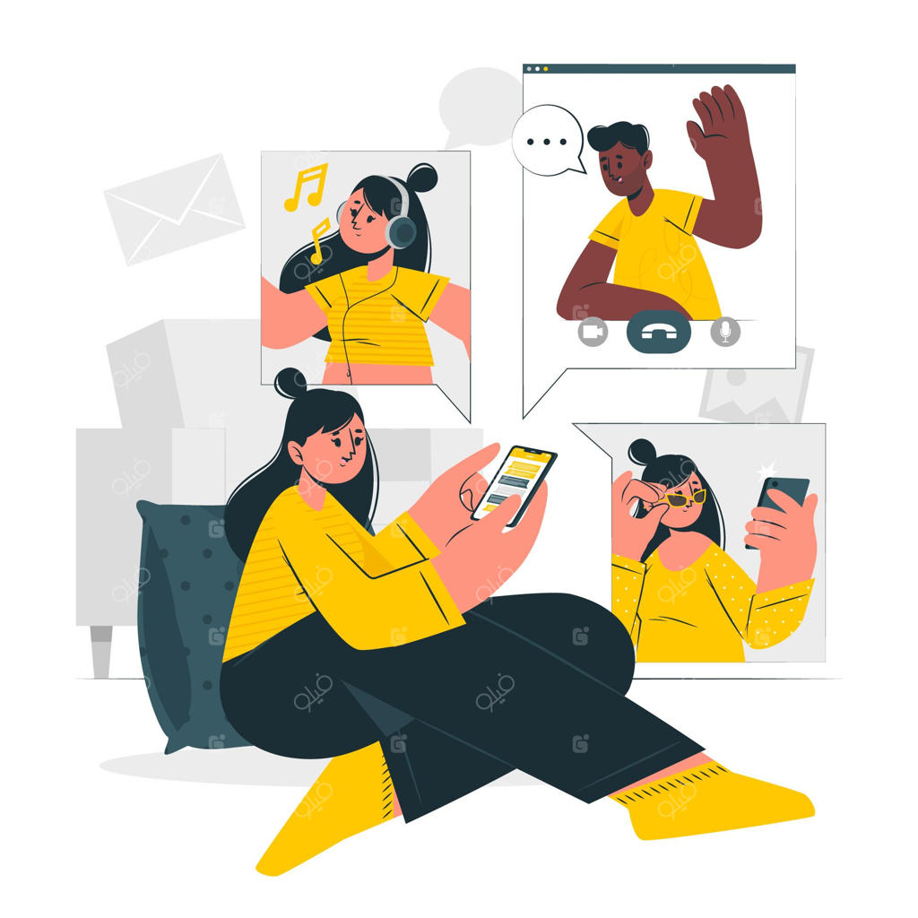 تصویرسازی مفهوم زندگی همراه