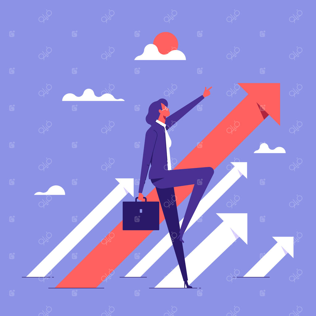 مفهوم استراتژی و برنامه‌ریزی به صورت وکتور