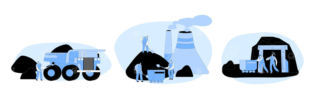 استفاده از تکنیک‌ها و ماشین‌آلات در استخراج زغال‌سنگ و کار معدنچیان در معدن