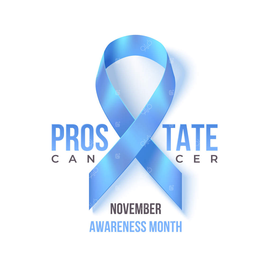 ماه آگاهی از سرطان پروستات؛ روبان آبی. مفهوم مراقبت‌های بهداشتی مردان.