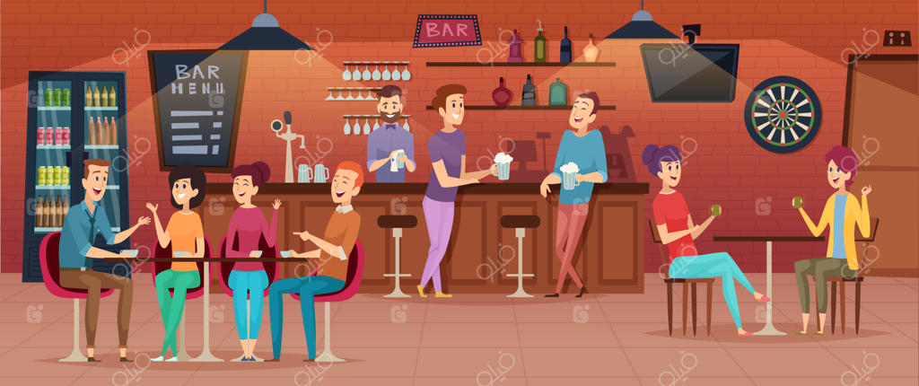 دکوراسیون کافه دوستان: دورهمی در رستوران برای نوشیدن و خوردن با دوستان صمیمی