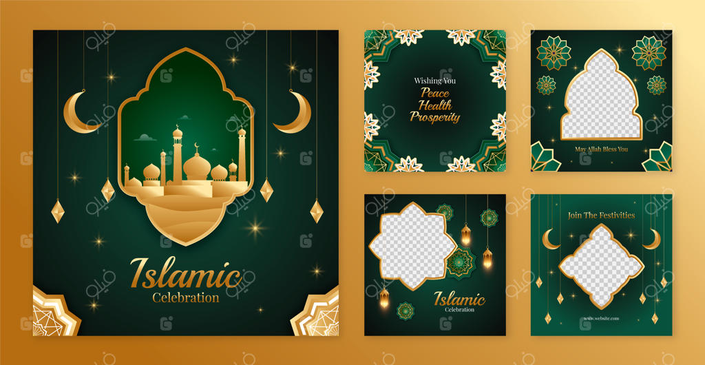 مجموعه پست‌های اینستاگرامی اسلامی و ساده