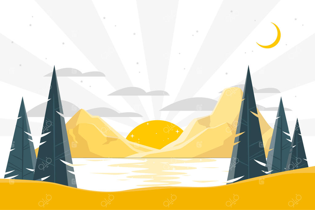 تصویرسازی مفهوم طلوع خورشید