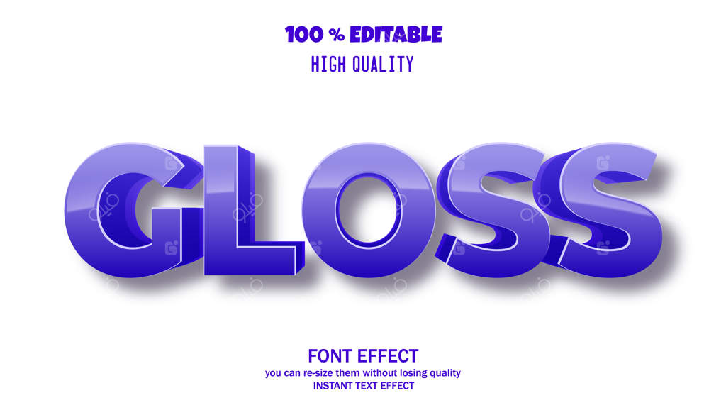 تاثیر متنی برای جلوه آینده‌نگر و شیک با فونت قابل ویرایش