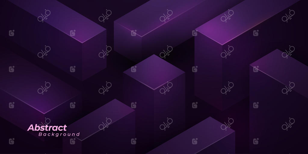 پس‌زمینه سه‌بعدی بنفش