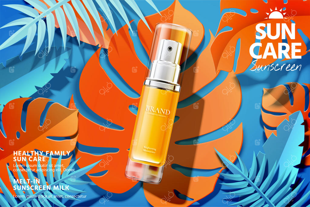 تبلیغات محصولات اسپری ضد آفتاب