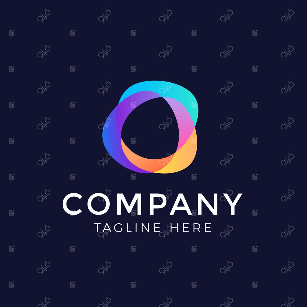 عناصر طراحی لوگوی انتزاعی رنگی وکتور