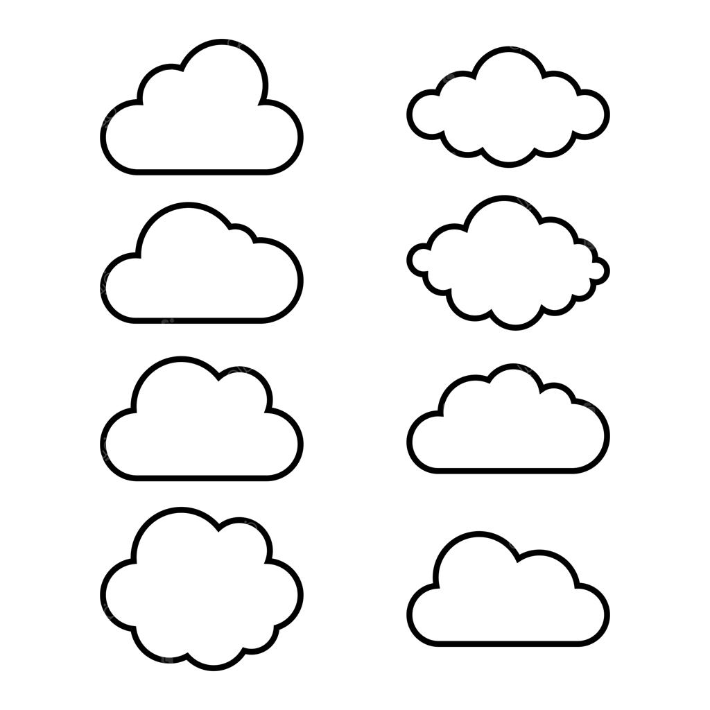 مجموعه‌ای از ابرهای طرح‌دار