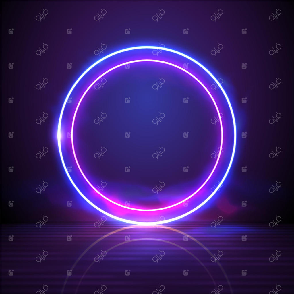 پس‌زمینه انتزاعی نئونی