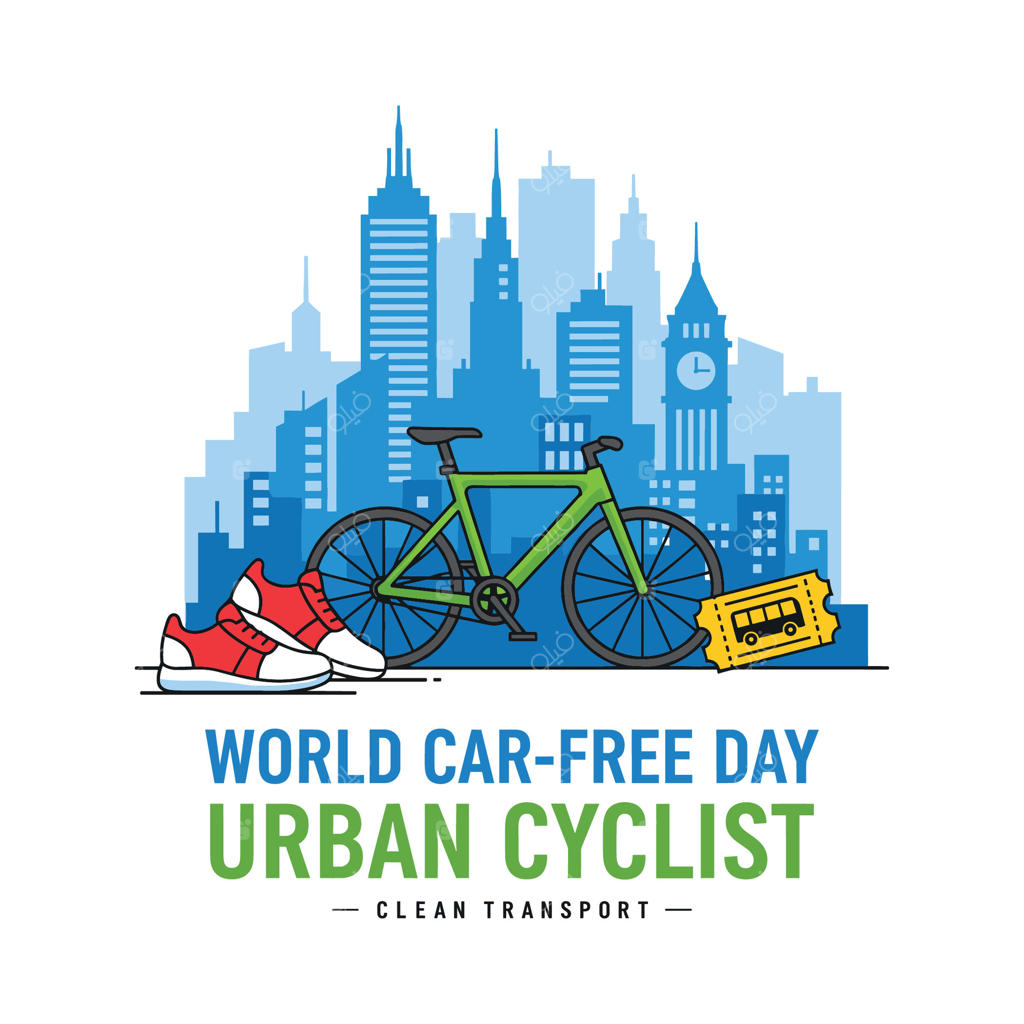 تصویرسازی برای روز بدون خودرو در جهان