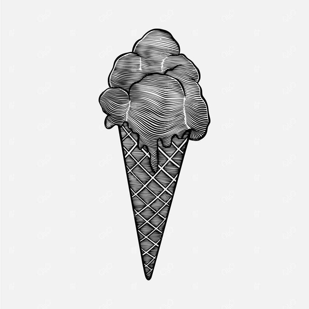 تصاویر طراحی شیرین حکاکی بستنی