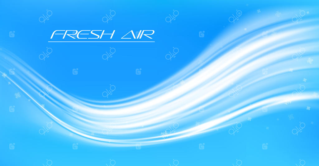 جریان هوای تازه یا وزش باد سرد با برفک‌ها