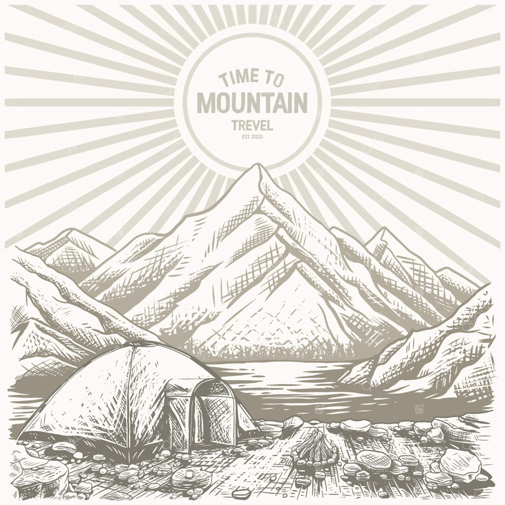 طرح و نقاشی منظره‌ای از جنگل