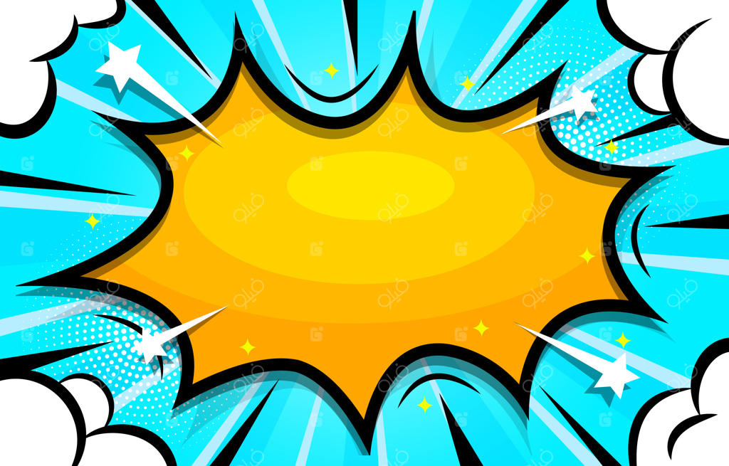 هنر پاپ با پس‌زمینه آبی و تکنیک هافتون