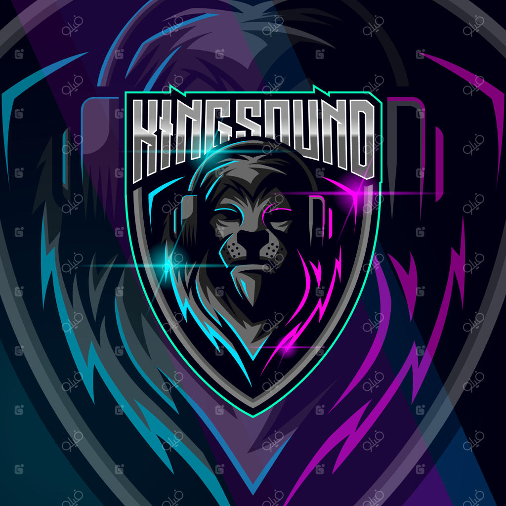 قالب طراحی لوگو شیر برای ورزش‌های الکترونیکی