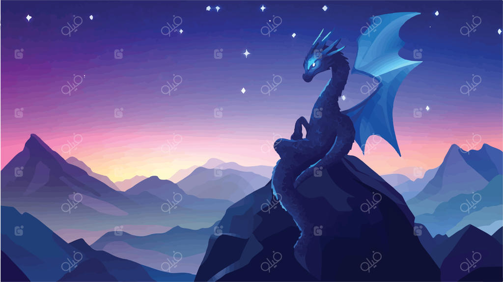 اژدهای آرام، آرمیده بر کوه
