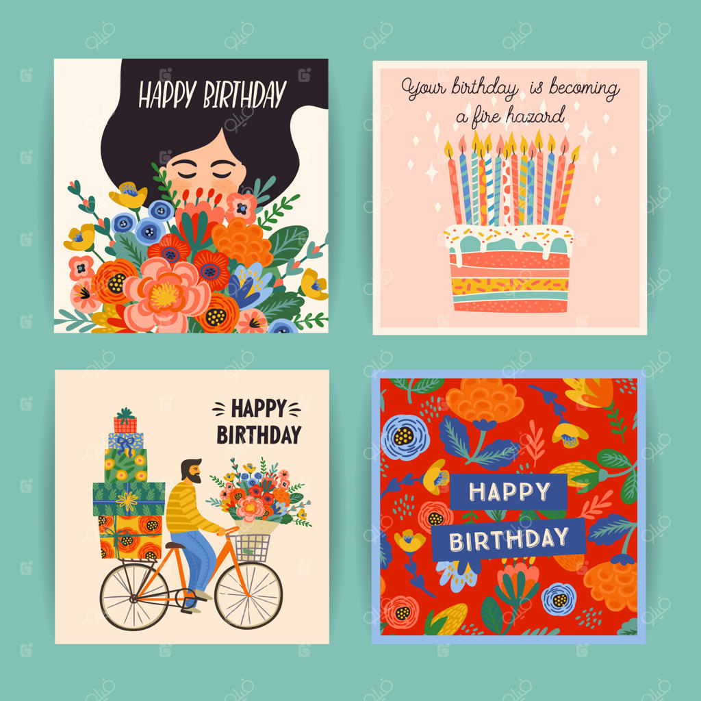 مجموعه کارت‌های تولدت مبارک