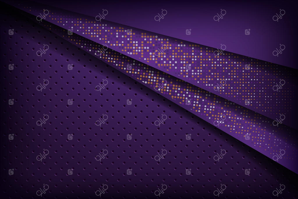 پس‌زمینه انتزاعی تیره با لایه‌های بنفش و مشکی همپوشان