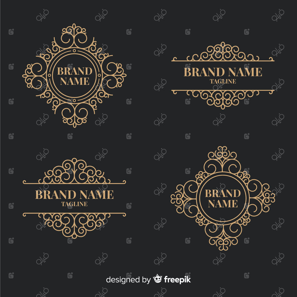 مجموعه‌ای از لوگوهای تزیینی قدیمی