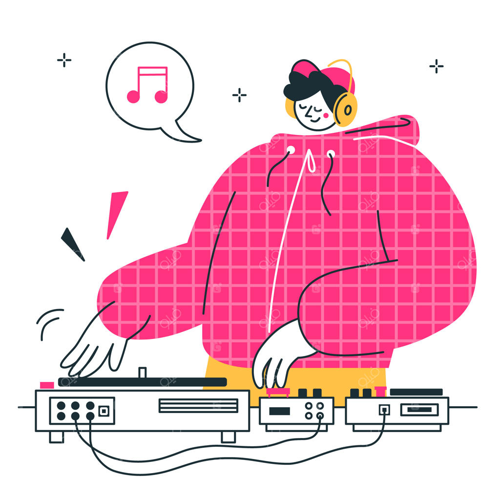 تصویرسازی مفهومی پسر دی‌جی