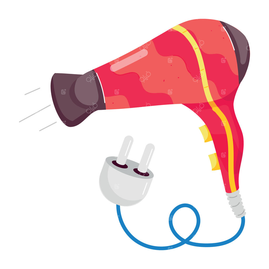 مجموعه استیکرهای آرایشگاه به سبک فلت