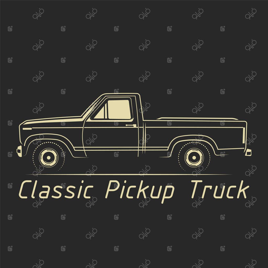 تصویر خطی کلاسیک وانت بار