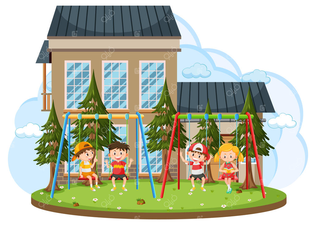 بازی کودکان در زمین بازی