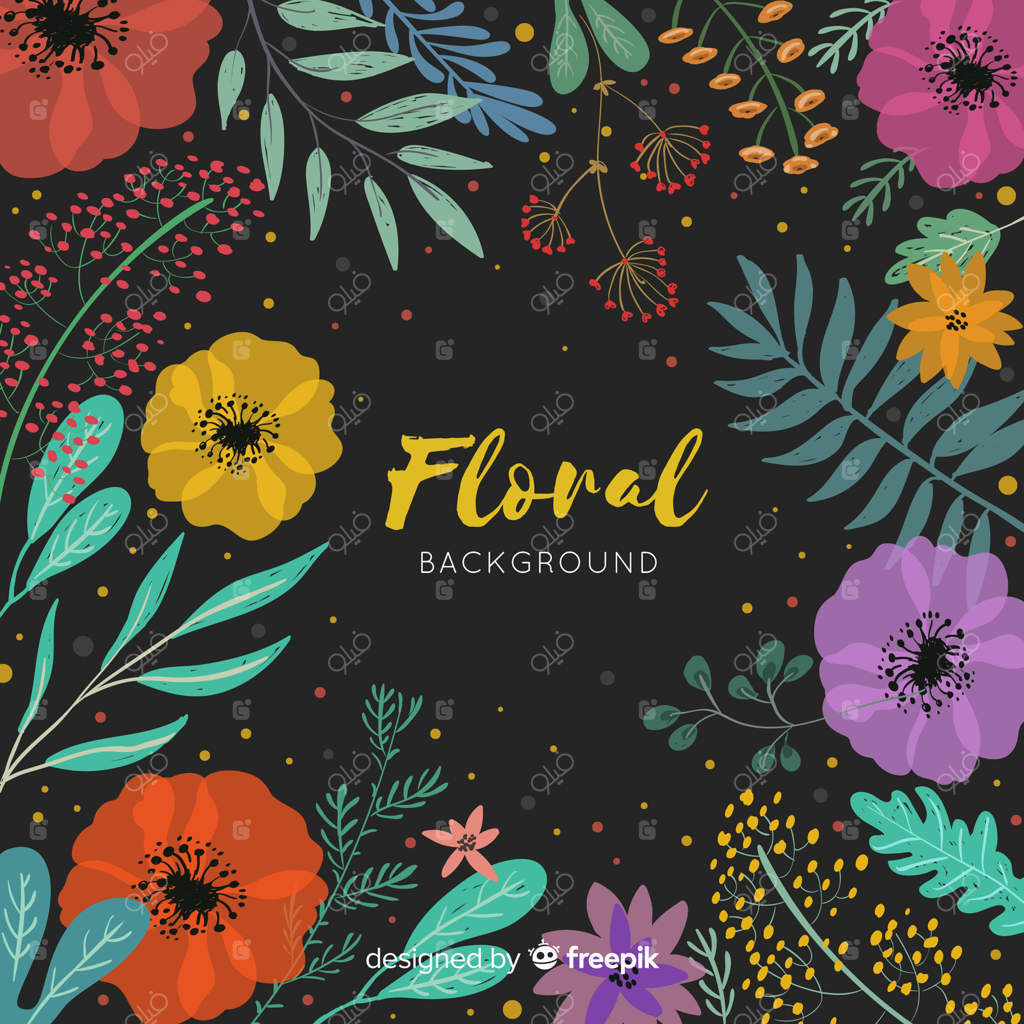 زمینه گل‌دار