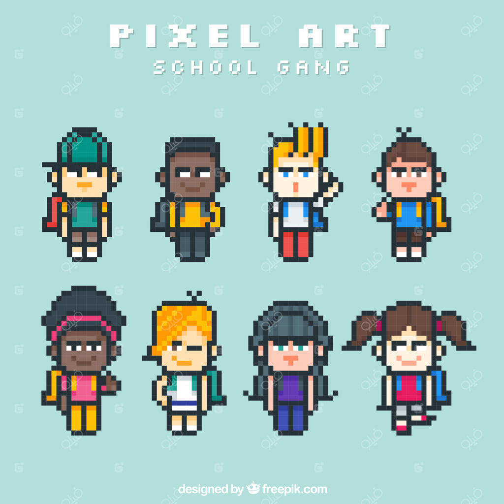 مجموعه دانش‌آموزان پیکسلی