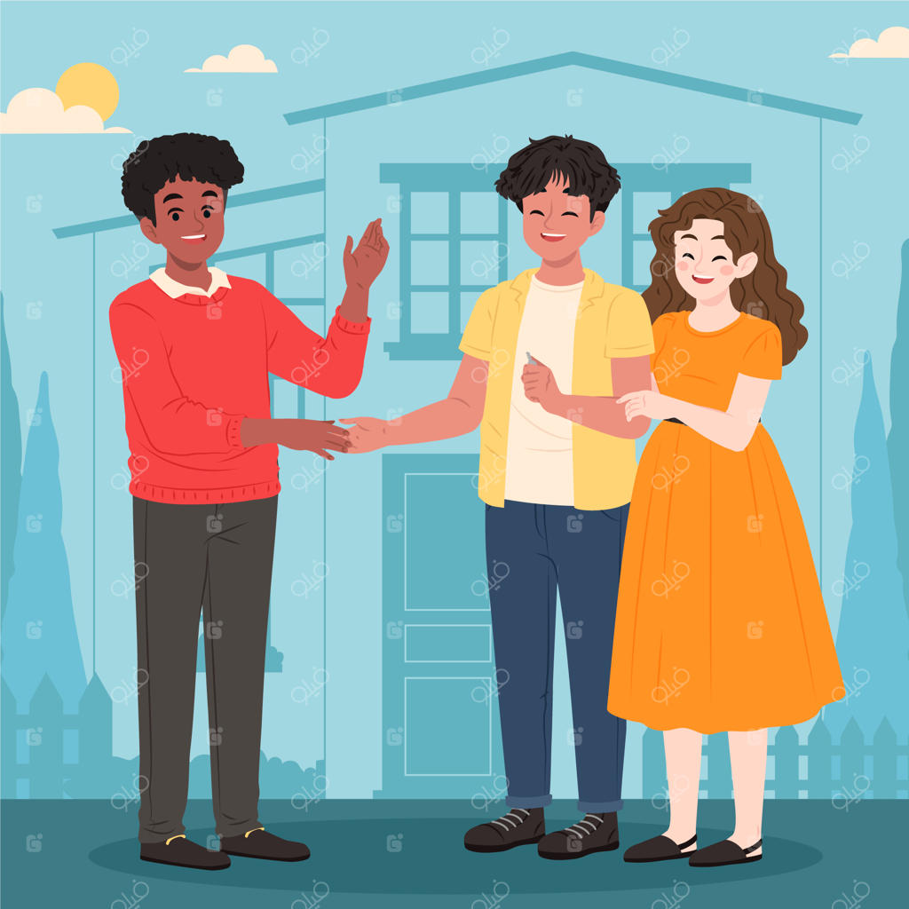 تصویرسازی املاک و مستغلات به سبک فلت