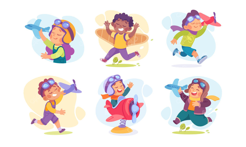 کودکان با شادمانی به ماجراجویی می‌روند و هواپیمای کاغذی رنگارنگ را در دنیای زیبا به پرواز در می‌آورند.