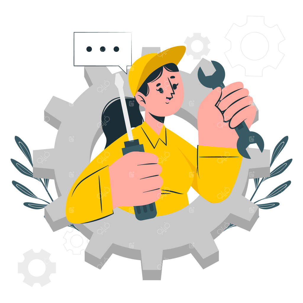 تصویرسازی مفهوم پشتیبانی فنی