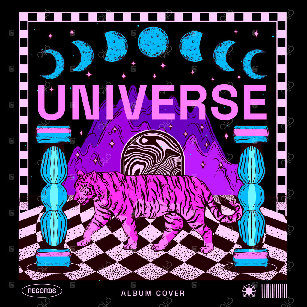 قالب جلد آلبوم طراحی‌شده با دست