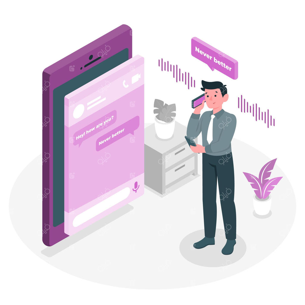 تصویرسازی مفهومی تبدیل گفتار به متن