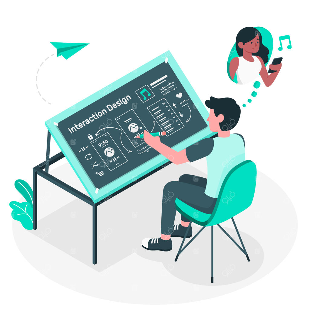 تصویرسازی مفهومی طراحی تعامل