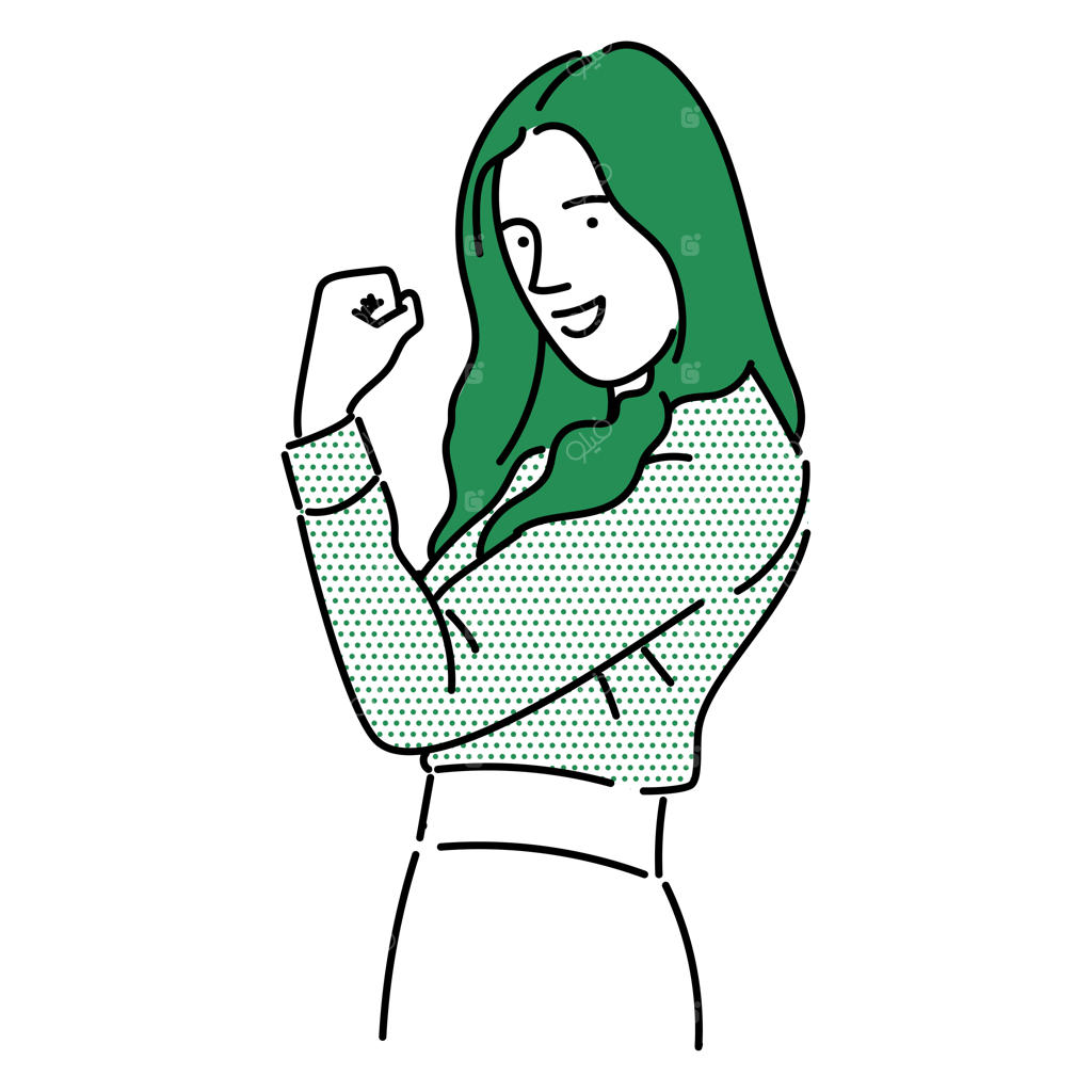 تصویرسازی کارتونی زن تاجر، مدیر یا کارمند اداری خانم