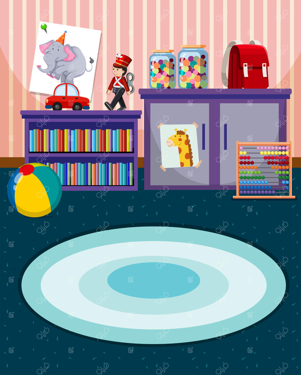 نمای داخلی اتاق بازی