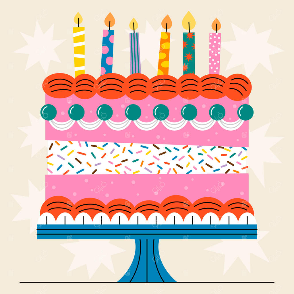 تصویرسازی تولد با طراحی دستی