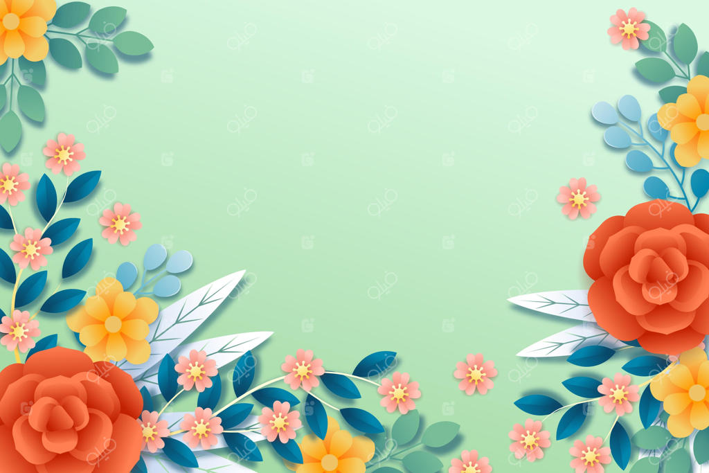 پس‌زمینه بهاری واقع‌گرایانه