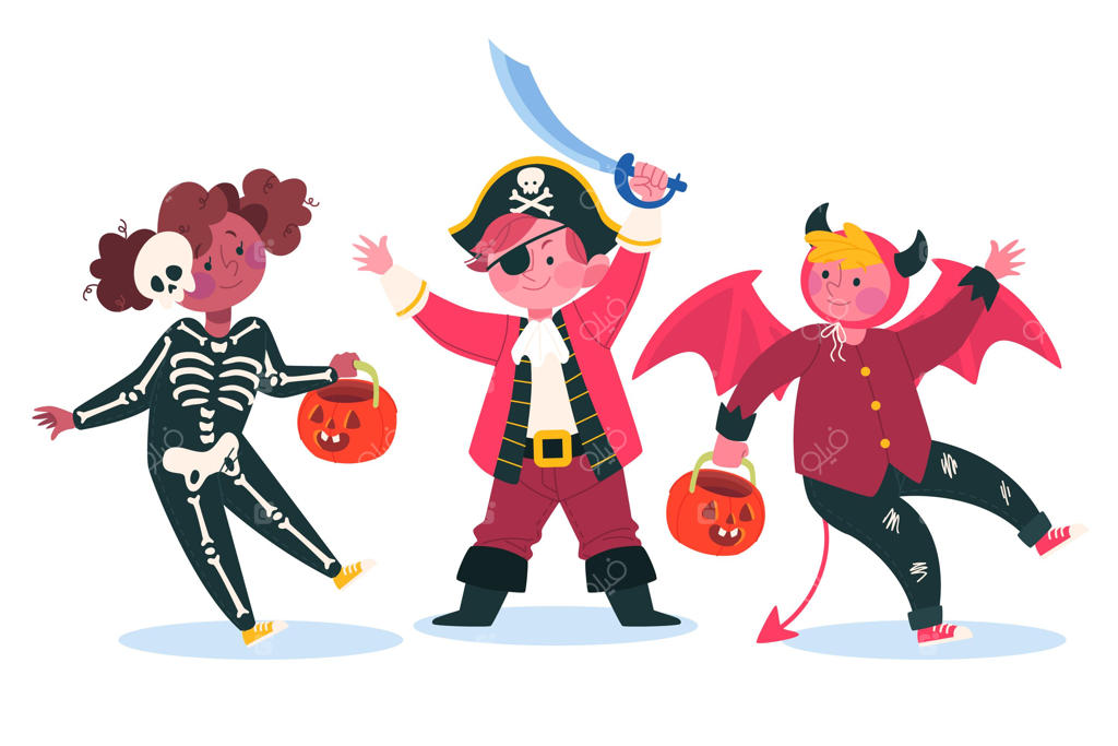 ست لباس کودکانه برای هالووین