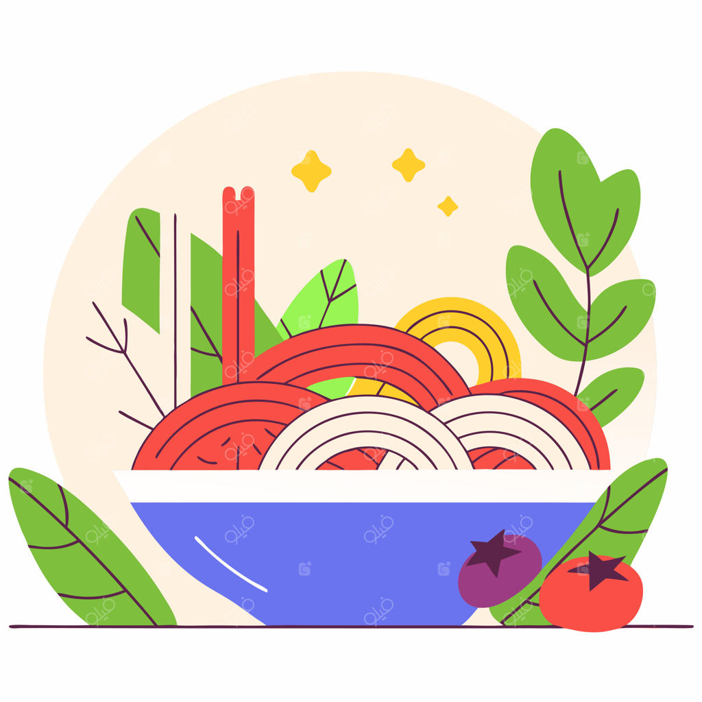 تصویرسازی وکتور و کلیپ‌آرت پاستا، ایزوله