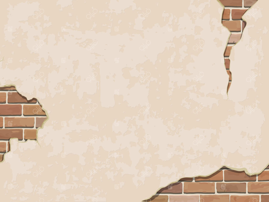 پس‌زمینه دیوار کهنه با آجر.