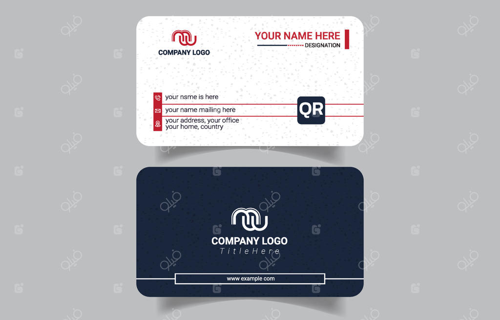 طراحی ساده و مدرن کارت ویزیت شرکتی