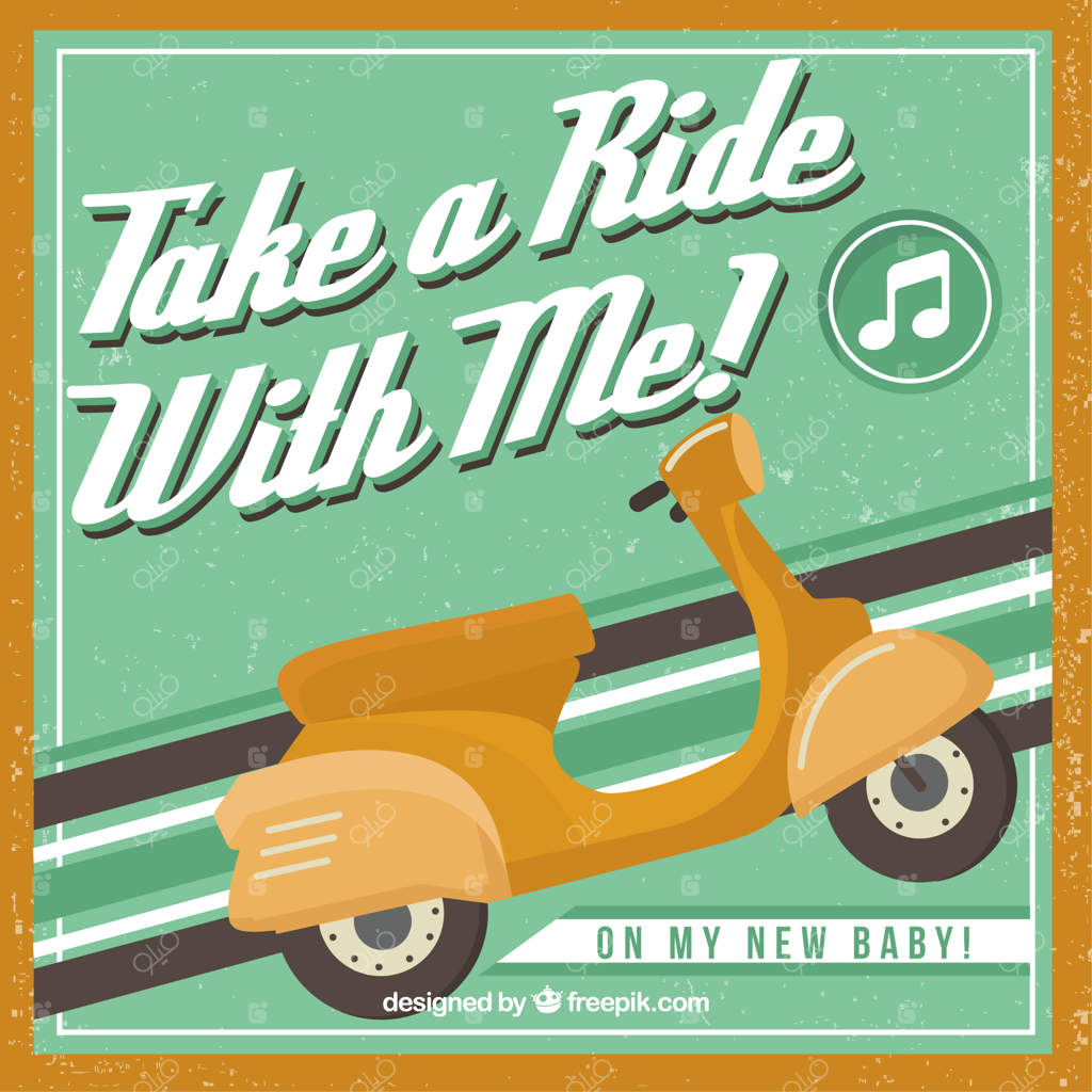 پوستر اسکوتر کلاسیک