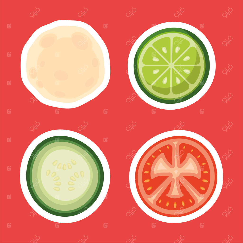 نمادهای سبزیجات تازه