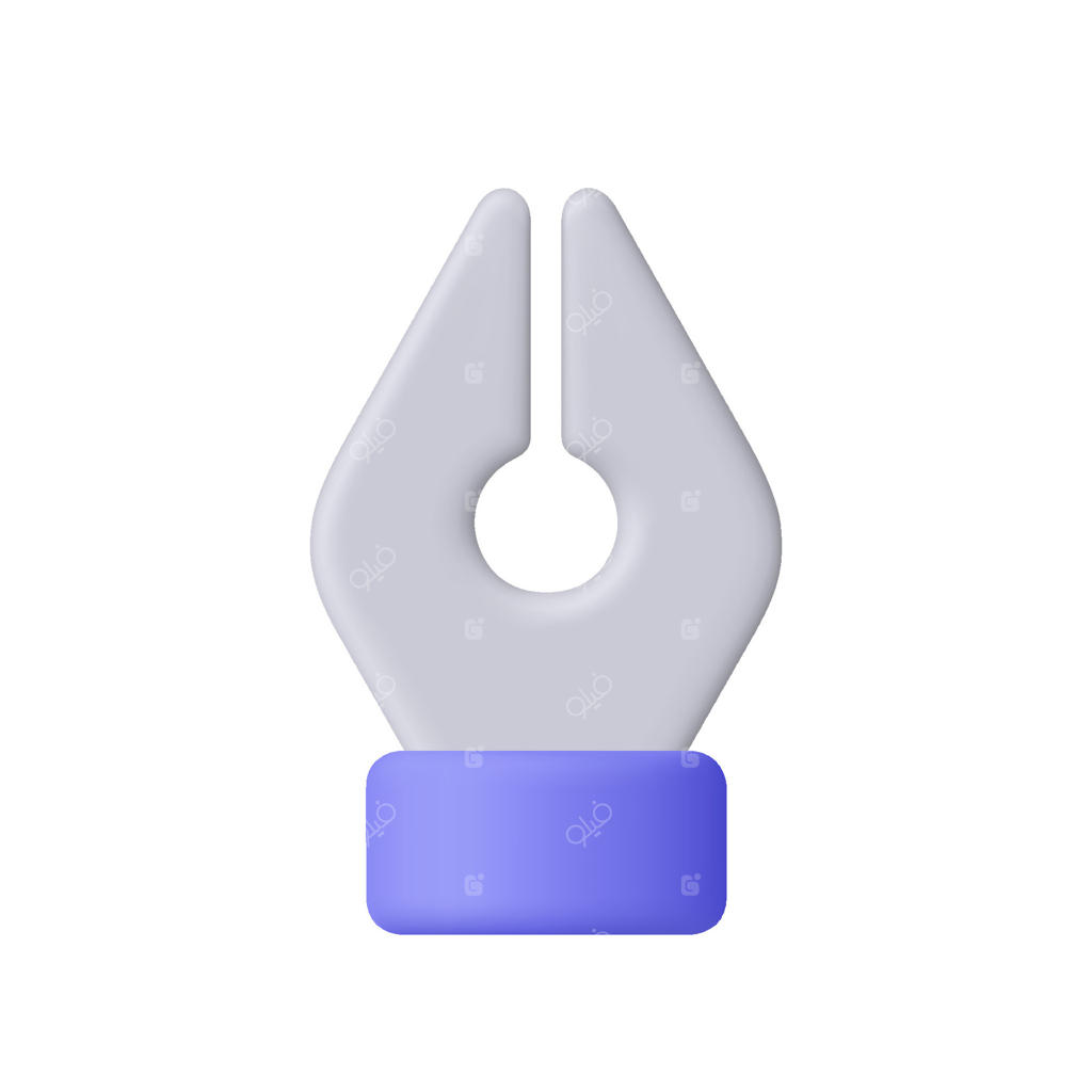 آیکون نوک قلم خودنویس با طراحی خاص برای